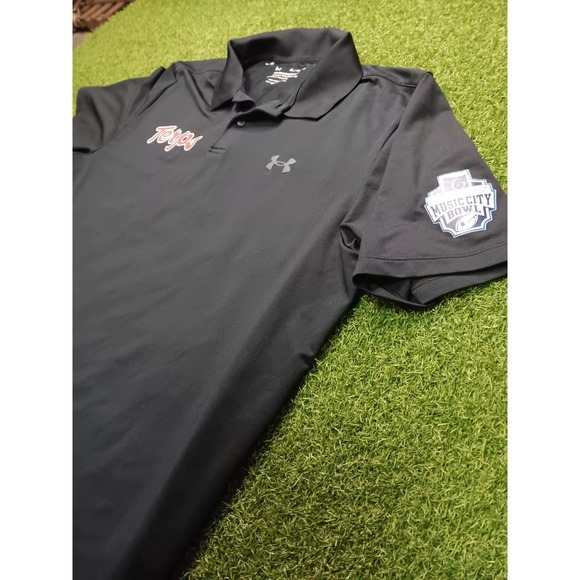 Under Armour Maryland Terrapins Basketball Music City Bowl Shirt Mens XL Black - Picture 2 of 8
